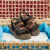 Sandália Infantil Masculina Papete Pinokio Com Fechamento Ajustável