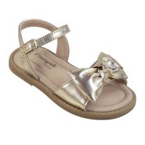 Sandalia Infantil Meenina Pampili Maite Mini Dourada