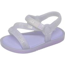 Sandália Infantil Menina Baby Stripes M Lover Mini Melissa Sandália Infantil Menina Baby Stripes M Lover Mini Melissa