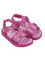 Sandália Infantil Menina Barbie Dream Rosa Glitter Grendene Kids