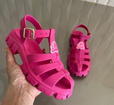 Sandália Infantil Menina Barbie Fisherman Tratorada Blogueirinha Lançamento Verão 2023 - EMPORIOGRIFES