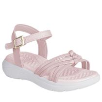 Sandália infantil menina brilho kidy fly nude branco Sandália infantil menina brilho kidy fly nude branco