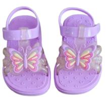 Sandália Infantil Menina com Borboleta e Glitter - Lue Lua - Tamanhos 21 ao 28 Sandália Infantil Menina com Borboleta e Glitter - Lue Lua - Tamanhos 21 ao 28