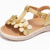 Sandália Infantil Menina Com Flor do 20 ao 27 REF328- -