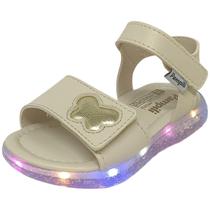 Sandalia Infantil Menina Conforto Borboleta Led Pampili Mini