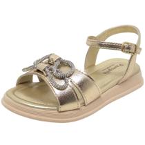 Sandalia Infantil Menina Conforto Brilho Flower Pampili