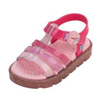 Sandália Infantil Menina Conforto Brilho Joaninha Zaxynina