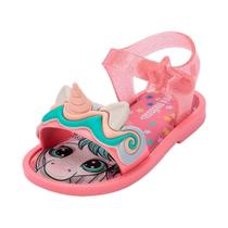 Sandália Infantil Menina Conforto Leve Unicórnio Mini Melissa