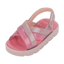 Sandalia Infantil Menina Conforto Zaxynina Rainbows Baby