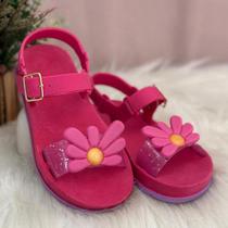 Sandália Infantil Menina De Florzinha Super Macia e Leve Lançamento