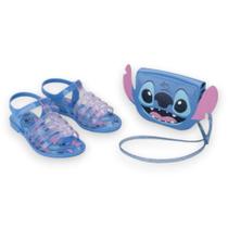 Sandália Infantil Menina Disney Stitch Grendene Kids + Bolsa
