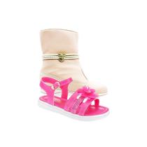 Sandália Infantil Menina e Botinha Coturno - KIT 2 PARES Tam 23 ao 34