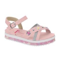 Sandália Infantil Menina Flatform Papete Tratorada Molekinha