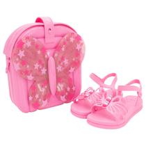 Sandália Infantil Menina Grendene Barbie Fly Mochila - Rosa Sandália Infantil Menina Grendene Barbie Fly Mochila - Rosa