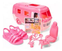 Sandália Infantil Menina Grendene Barbie Road Trip Com Brinquedo 23071