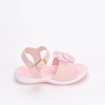 Sandália Infantil Menina Kidy Bebê Equilíbrio Flor Nude Sandália Infantil Menina Kidy Bebê Equilíbrio Flor Nude