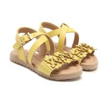 Sandália Infantil Menina Klin Flat Baby Amarelo 201.016 Sandália Infantil Menina Klin Flat Baby Amarelo 201.016