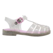 Sandália Infantil Menina Luelua Led 12800-451 Prata