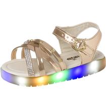 Sandália Infantil Menina Luz Com Led Que Acende Com Tira Delicada Sandália Infantil Menina Luz Com Led Que Acende Com Tira Delicada