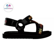 Sandália Infantil Menina Mini Melissa Stripes Baby Original - Mk-35955 Sandália Infantil Menina Mini Melissa Stripes Baby Original - Mk-35955