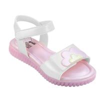 Sandalia Infantil Menina Pampili Candy na cor Branca