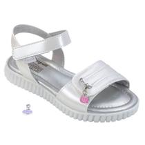 Sandália Infantil Menina Pampili Candy- Prata