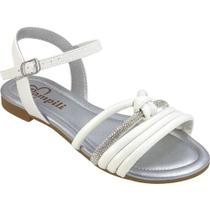 Sandália Infantil Menina Pampili IRIS Branca
