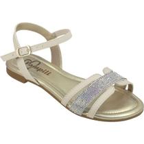 Sandália Infantil Menina Pampili IRIS Off White
