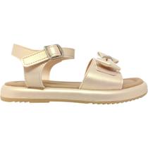 Sandália Infantil Menina Papete Casual Dia a Dia Passeio Escola Anatômica com Laço e Strass Pampilli 742.028