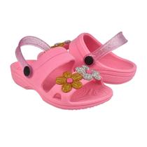 Sandalia Infantil Menina Papete Delicada Flores