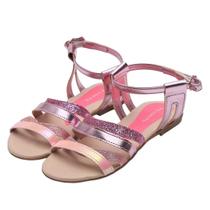 Sandalia Infantil Menina Pé Com Pé Amarillis 37188