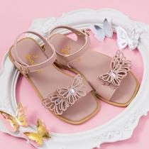 Sandália Infantil Menina Pinokio Borboleta - Conforto E Charme Para Todas As Ocasiões