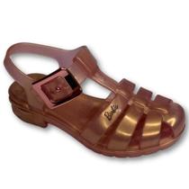 Sandália Infantil Menina Salto Baixo Barbie Grendene Kids