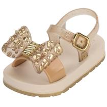 Sandália Infantil Menina Tira Laço Safari Moderna Zaxynina