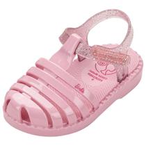 Sandalia Infantil Menina Transparência Glitter Barbie Duo