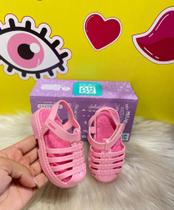 sandalia infantil menina zaxynina lovily gliter original