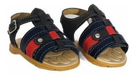 Sandália Infantil Menino Chinelo Bebe Papete Moda Café/marin Sandália Infantil Menino Chinelo Bebe Papete Moda Café/marin