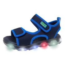 Sandália Infantil Menino Conforto Dia a DIa Luz Led Klin