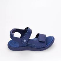 Sandália Infantil Menino Kidy Comfort Fecho Duplo Azul Marinho