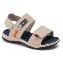 Sandália Infantil Menino Line Play Klin- Linho/ Marinho