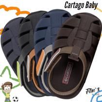 Sandália Infantil Menino Papete Baby Cartago Oslo Envio Imediato