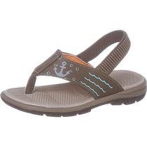 Sandália Infantil Menino Verão Chinelo Conforto Estampa Marinheiro Antiderrapante Leve