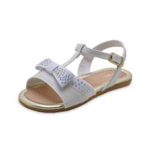 Sandalia Infantil Mili Laco Em Glitter E Aplicacao Pedraria 642014 Branco 1573