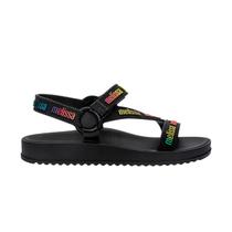 Sandália Infantil Mini Melissa Stripes M Lover Preto