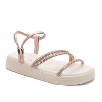 Sandália Infantil Mini Sua Cia Menina Strass 9158.52120 Sandália Infantil Mini Sua Cia Menina Strass 9158.52120