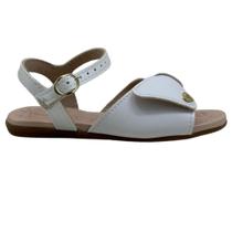 Sandalia Infantil Molekinha Branca Rasteirinha Classica