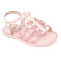 Sandália Infantil Molekinha Casual Verniz Fivela Rosa