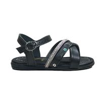 Sandalia Infantil Molekinha Strass e Fivela Preto Sandalia Infantil Molekinha Strass e Fivela Preto