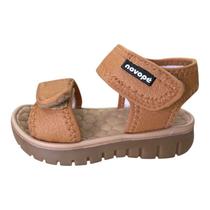 Sandália Infantil Novopé Flat Sport com e sem LED Caramelo Sandália Infantil Novopé Flat Sport com e sem LED Caramelo