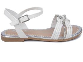 Sandália Infantil Pampili 409.314.000 Cherrie e Tira de Strass